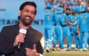 MS Dhoni and Team India. (Image Source: BCCI/X)