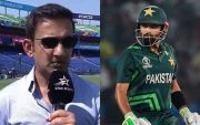 Gautam Gambhir and Babar Azam. (Image Source: X/ICC)