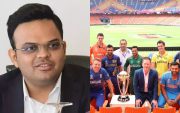 Jay Shah and World Cup. (Image Source: Twitter/X)