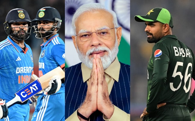 Virat Kohli-Rohit Sharma, PM Modi and Babar Azam. (Image Source: Getty Images)
