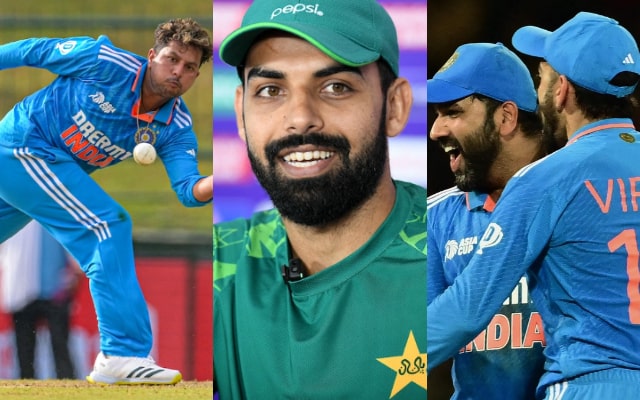 Kuldeep Yadav, Shadab Khan and Rohit-Kohli. (Image Source: Getty Images)