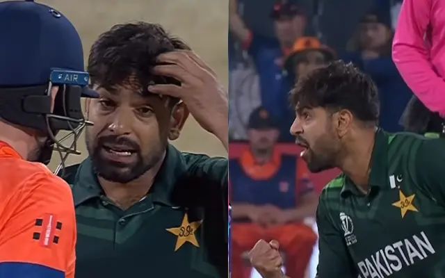 Haris Rauf and Paul van Meekeren (Image Credit- Twitter)