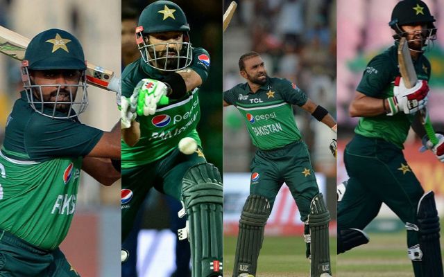 Babar Azam Moh. Rizwan Iftikhar Ahmed Salman Agha (Photo Source: X/Twitter)