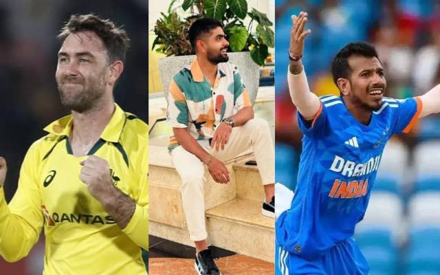 Glenn Maxwell Babar Azam Yuzvendra Chahal (Photo Source: X/Twitter)