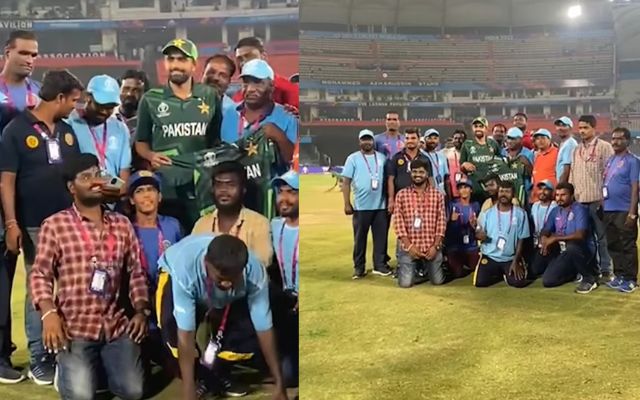 Babar Azam With Ground Staff (Image Credit- Instagram)