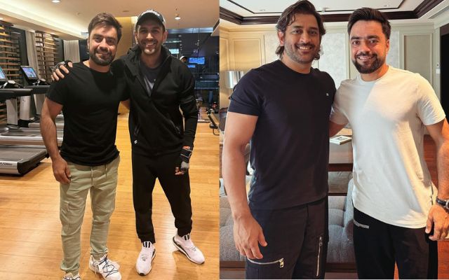 Rashid Khan, Kartik Aaryan And Dhoni (Image Credit- Instagram)