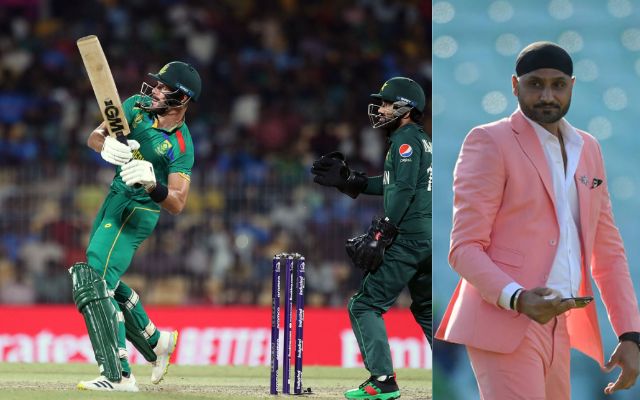 Pakistan Team & Harbhajan Singh (Photo Source: Twitter)