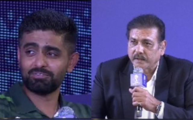 Babar Azam Ravi Shastri (Photo Source: X/Twitter)
