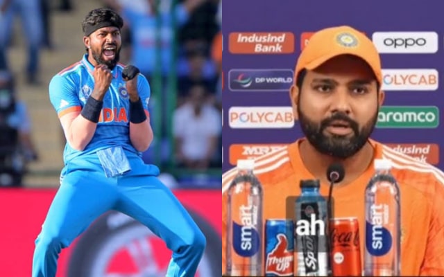Hardik Pandya and Rohit Sharma. (Image Source: BCCI)