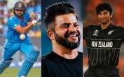 Rohit Sharma, Suresh Raina and Rachin Ravindra. (Image Source: X)