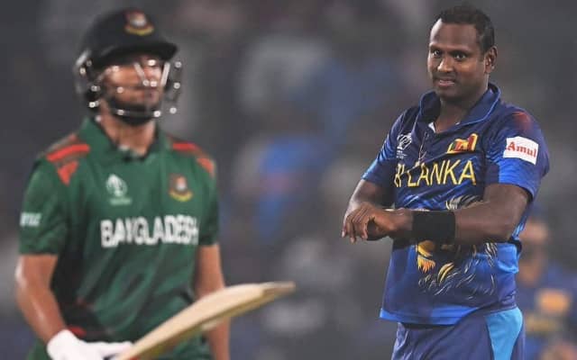 Angelo Mathews' brother Trevin issues warning to Shakib (Pic Source-Twitter)