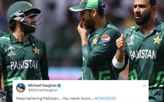 Michael Vaughan on Pakistan Team (Pic Source-Twitter)
