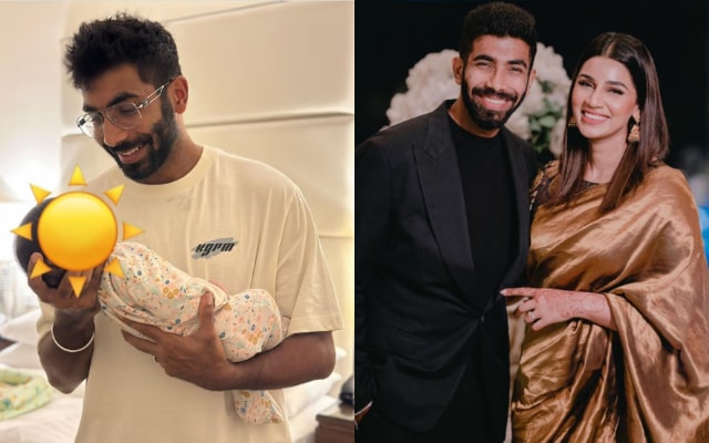 Jasprit Bumrah and Sanjana Ganesan. (Image Source: Instagram)