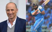 Nasser Hussain and Rohit Sharma. (Image Source: X)