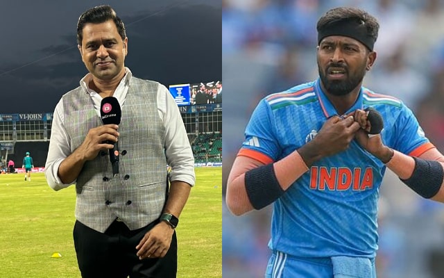 Aakash Chopra and Hardik Pandya. (Image Source: X)