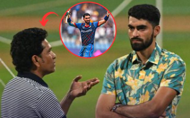 Ibrahim Zadran and Sachin Tendulkar (Image Credit- Twitter X)