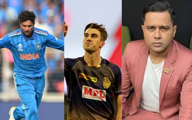 Kuldeep Yadav Pat Cummins Aakash Chopra (Photo Source: X/Twitter)