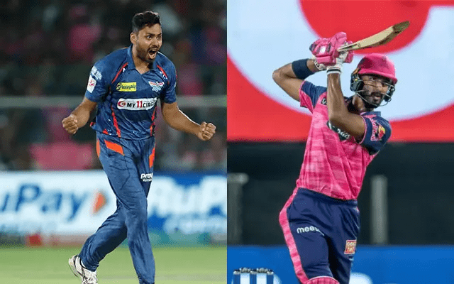 Avesh Khan and Devdutt Padikkal. (Image Source: BCCI-IPL)