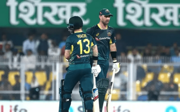 Glenn Maxwell and Matthew Wade. (Image Source: Getty Images)