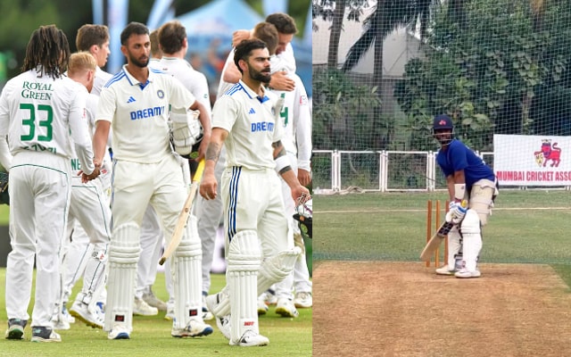Team India and Ajinkya Rahane. (Image Source: Getty Images/X)