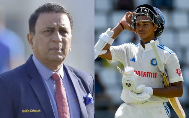 Sunil Gavaskar and Yashasvi Jaiswal. (Image Source: BCCI)