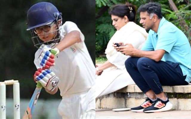 Samit Dravid and Rahul Dravid (Pic Source-Twitter)