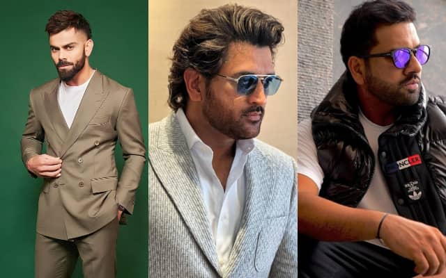 Virat Kohli, MS Dhoni and Rohit Sharma (Pic Source-Twitter)