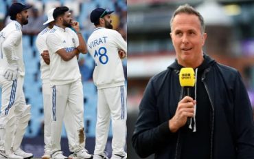 Team India and Michael Vaughan. (Image Source: Getty Images)