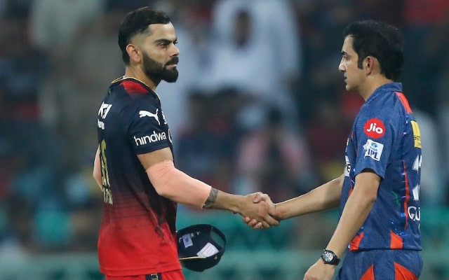 Virat Kohli and Gautam Gambhir. (Image Source: BCCI-IPL)