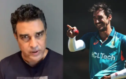 Sanjay Manjrekar and Mitchell Starc (Image Source: X)