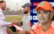 Rahul Dravid, Ben Stokes and Brandon Mccullum. (Photo Source: Twitter)