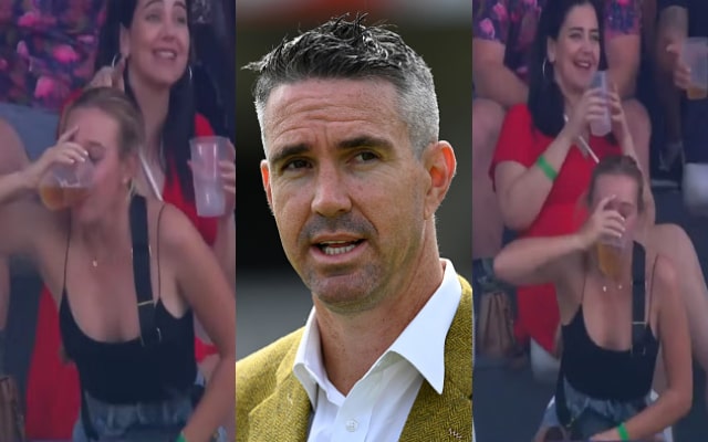 Kevin Pietersen and a Fan. (Image Source: X)