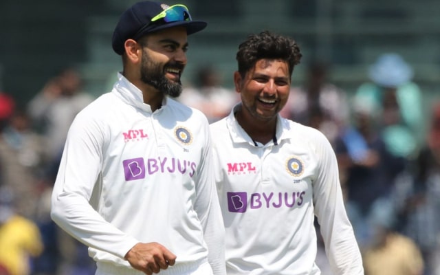 Virat Kohli and Kuldeep Yadav. (Image Source: Getty Images)