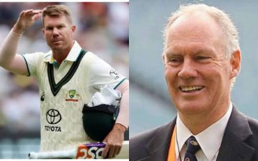 David Warner and Greg Chappell (Pic Source-Twitter)