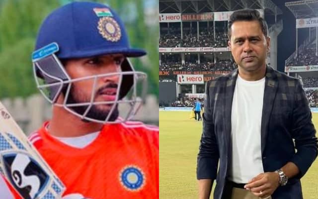 Dhruv Jurel and Aakash Chopra (Pic Source-Twitter)