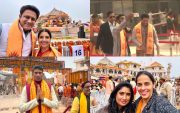 Indian Cricketers at Ayodhya for Ram Lalla Pran Pratishtha