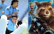 Shubman Gill-Ishan Kishan and Groot- Rocket (Pic Source-Twitter)