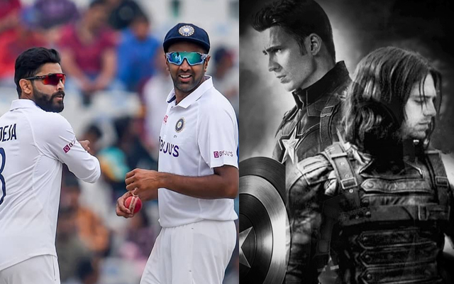 Ravichandran Ashwin – Ravindra Jadeja and Captain America – Winter Soldier (Pic Source-Twitter)