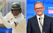 Usman Khawaja and Anthony Albanese. (Image Source: Getty Images)