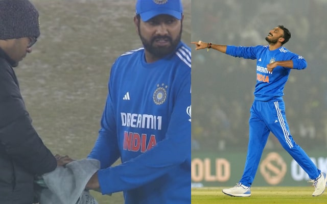 Akshar Patel and Akshar Patel. (Image Source: BCCI/Getty Images)