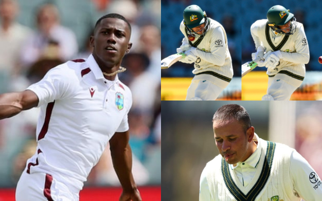 Shamarh Joseph and Usman Khawaja. (Image Source: Getty Images/X)