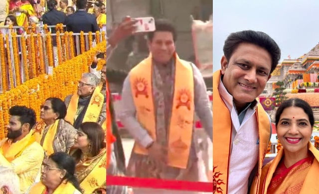 Ravindra Jadeja, Sachin Tendulkar and Anil Kumble. (Image Source: X)