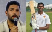 Yuvraj Singh and Prakhar Chaturvedi (Image Credit- Twitter)