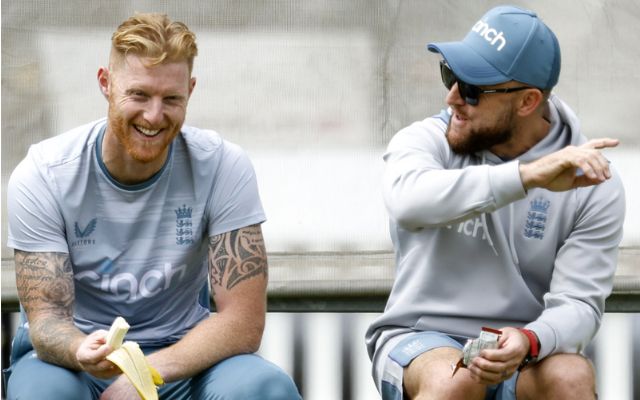 Brendon McCullum and ben stokes (Image Credit- Twitter X)