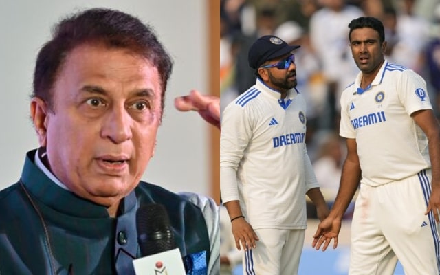 Sunil Gavaskar, Rohit Sharma and R Ashwin. (Image Source: Getty Images)