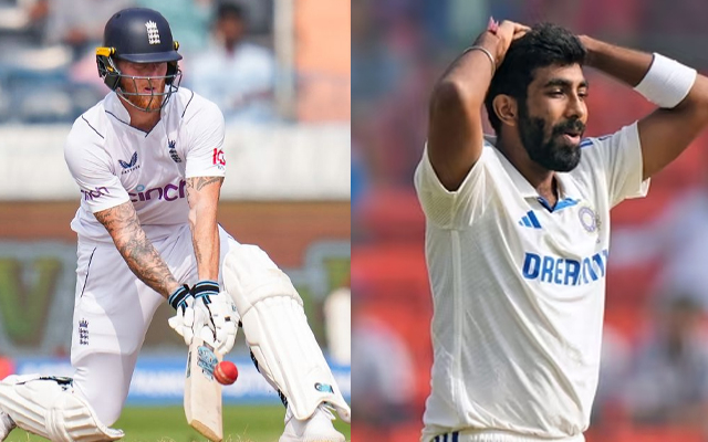 Jasprit Bumrah and Ben Stokes (Pic Source-Twitter)