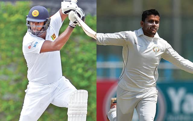 Angelo Matthews and Zahir Khan. (Photo Source: X(Twitter)