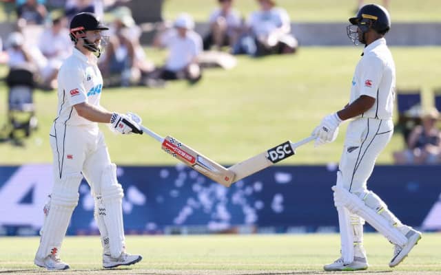 Kane Williamson and Rachin Ravindra (Pic Source-Twitter)