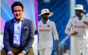 Anil Kumble, R Ashwin and Ravindra Jadeja. (Image Source: Getty Images)