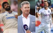 Jasprit Bumrah, Michael Clarke and James Anderson. (Image Source: Getty Images)